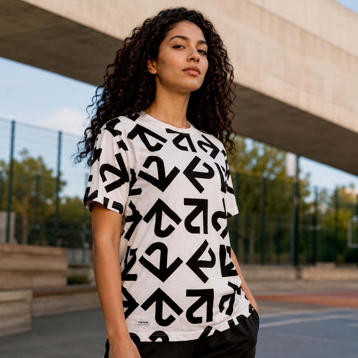UrbanEase PIN Tee – White