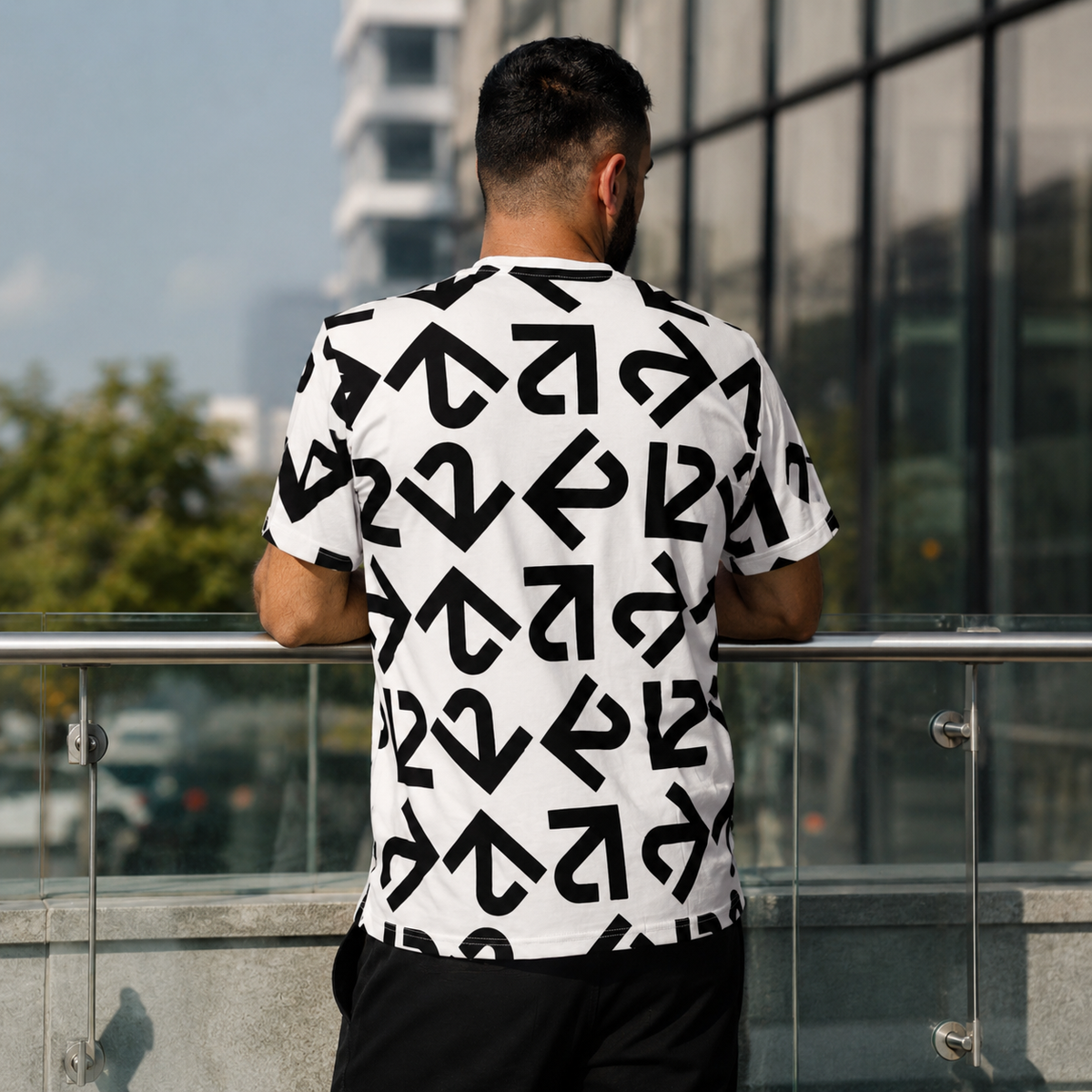 UrbanEase PIN Tee – White