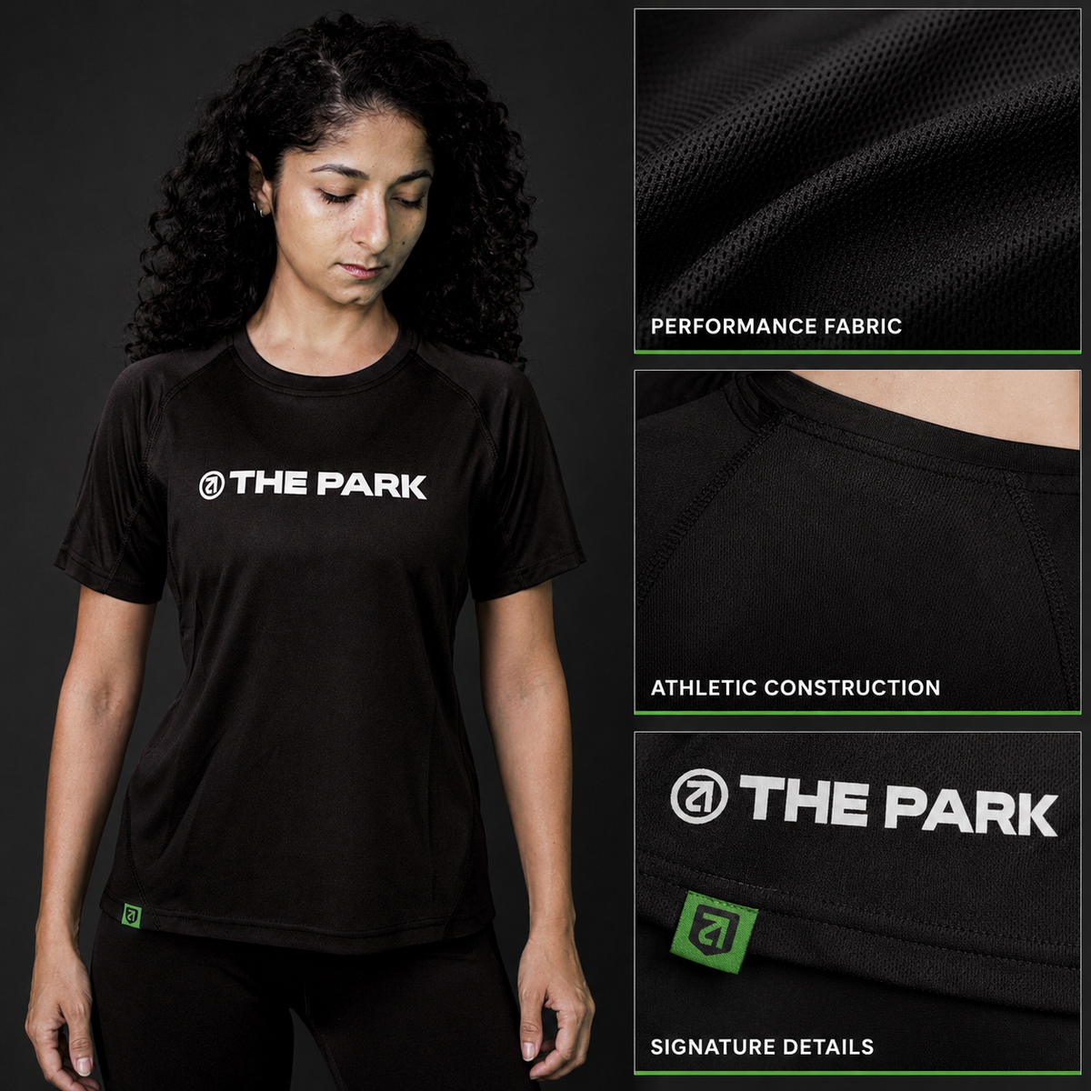 AdaptMotion Hybrid Tee – Black (Women's)