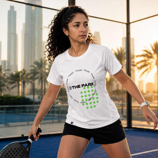 SwiftMove Padel Tee – White (Women's)