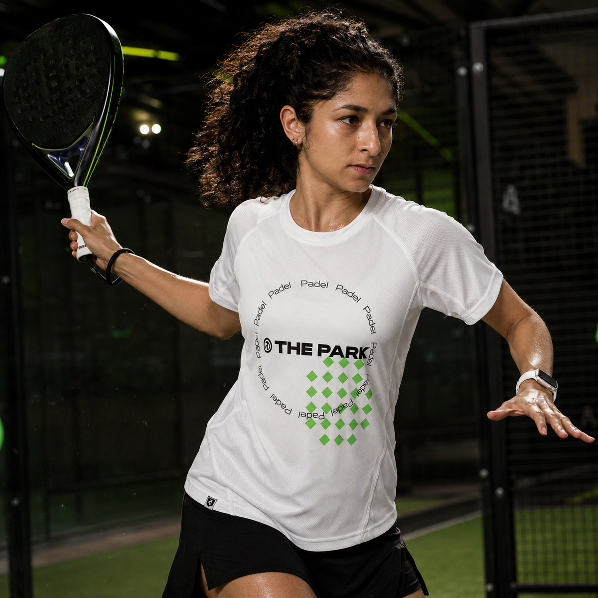 SwiftMove Padel Tee – White (Women's)