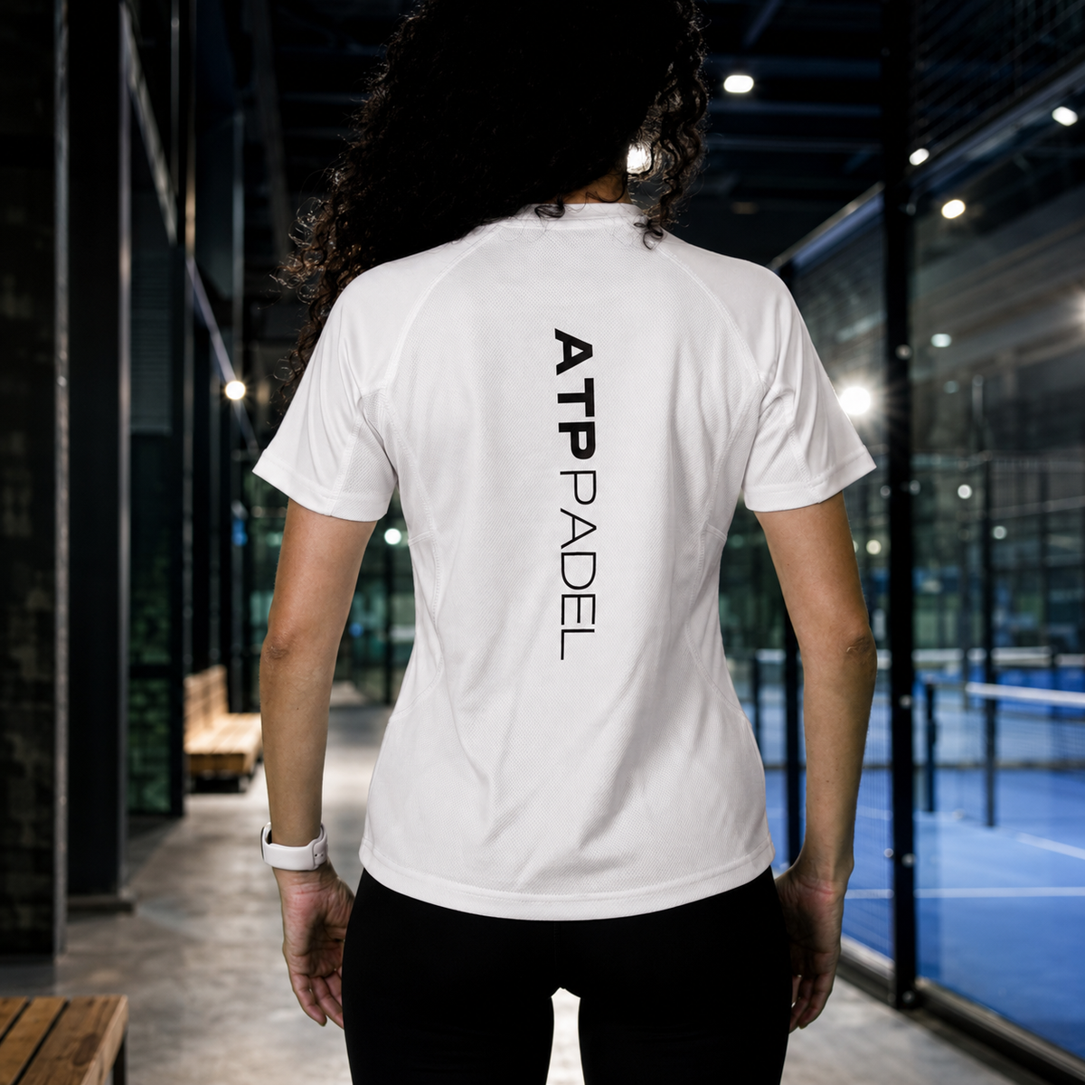 SwiftMove Padel Tee – White (Women's)
