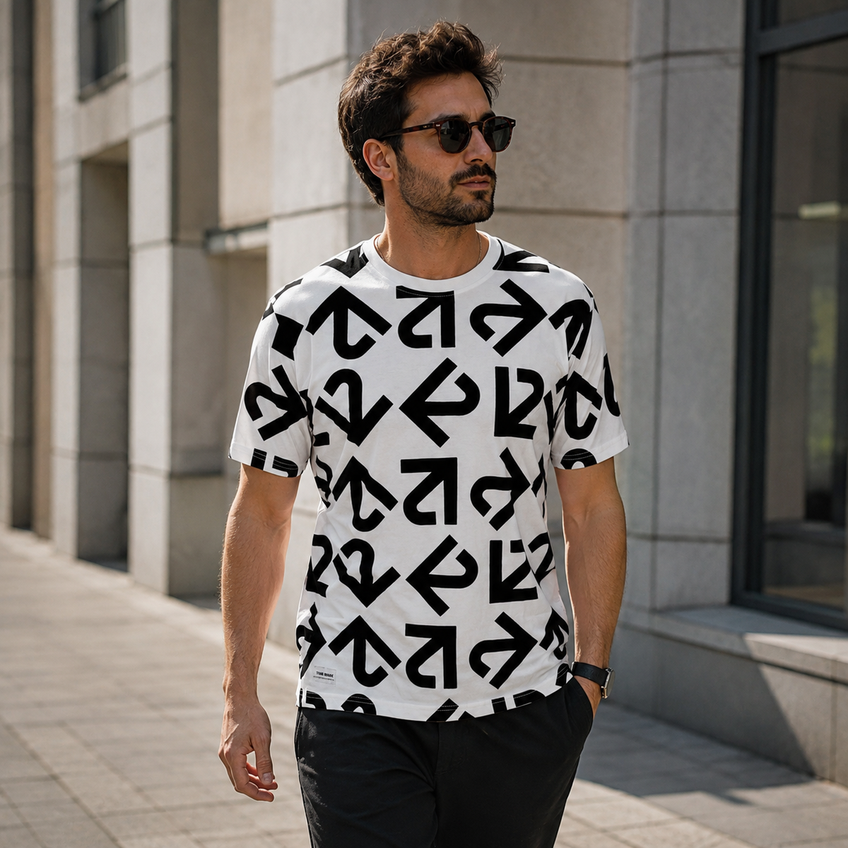 UrbanEase PIN Tee – White