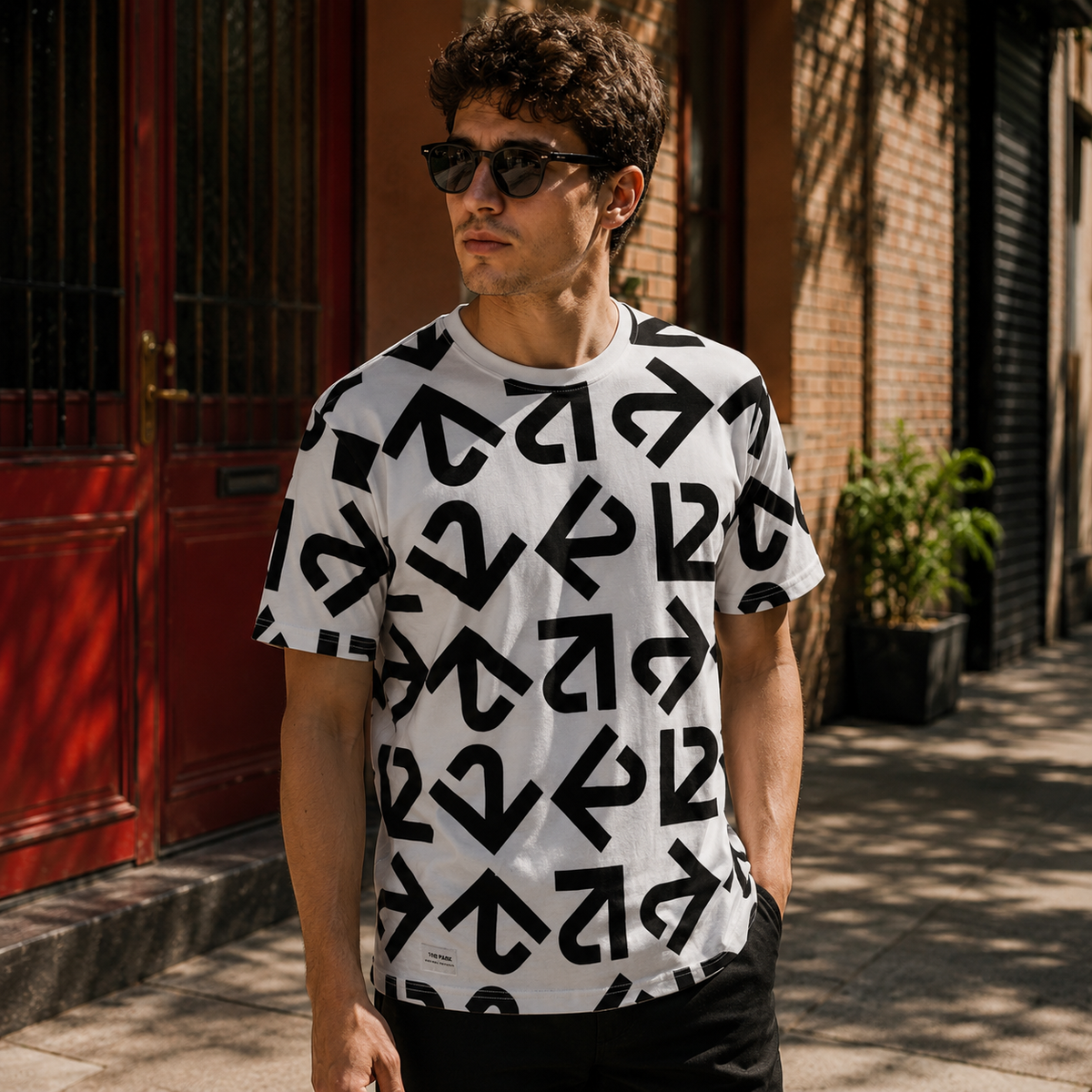 UrbanEase PIN Tee – White